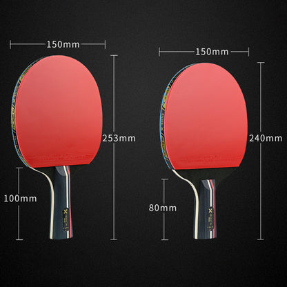 HUIESON HS-D-P01 3-Star Wood Table Tennis Bat Racquet Beginner Ping Pong Paddle with Balls