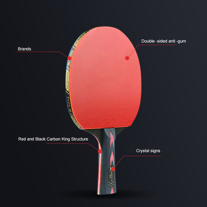 HUIESON 5-Star Table Tennis Bat Table Tennis Racket Player Set for Indoor Outdoor Games