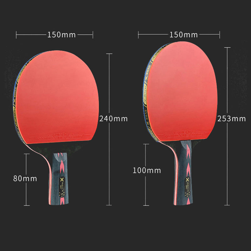 HUIESON 5-Star Table Tennis Bat Table Tennis Racket Player Set for Indoor Outdoor Games