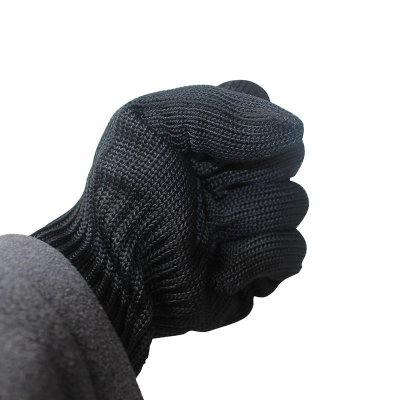 AOTU AT8812 1 Pair Anti-cut Working Gloves Vinyl Fiber + Stainless Steel Wire Cut Resistant Hand Protection Gloves