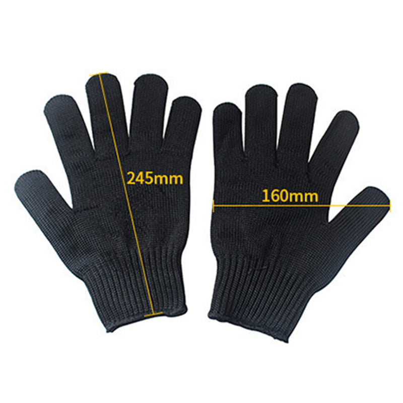 AOTU AT8812 1 Pair Anti-cut Working Gloves Vinyl Fiber + Stainless Steel Wire Cut Resistant Hand Protection Gloves