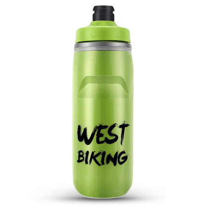 WEST BIKING YP0721047 Insulated PP+Silicone Squeeze Water Bottle Cycling Drinking Cup (BPA-free, No FDA Certified)