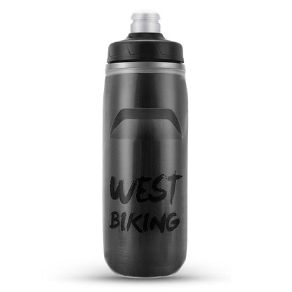 WEST BIKING YP0721047 Insulated PP+Silicone Squeeze Water Bottle Cycling Drinking Cup (BPA-free, No FDA Certified)