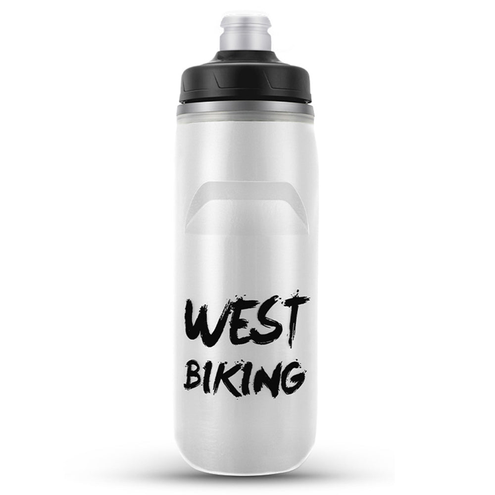 WEST BIKING YP0721047 Insulated PP+Silicone Squeeze Water Bottle Cycling Drinking Cup (BPA-free, No FDA Certified)