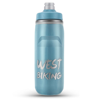 WEST BIKING YP0721047 Insulated PP+Silicone Squeeze Water Bottle Cycling Drinking Cup (BPA-free, No FDA Certified)