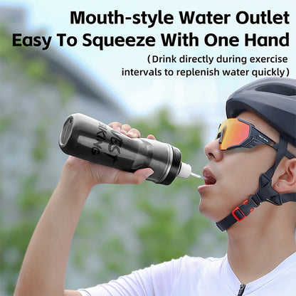 WEST BIKING YP0721047 Insulated PP+Silicone Squeeze Water Bottle Cycling Drinking Cup (BPA-free, No FDA Certified)