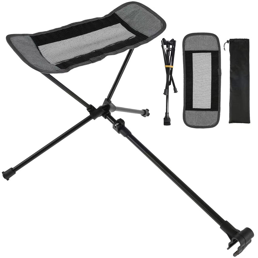 HALIN Camping Chair Foot Rest 600D Cationic + Aluminum Alloy Footrest Leg Rest Fits 18-30mm Diameter Rod