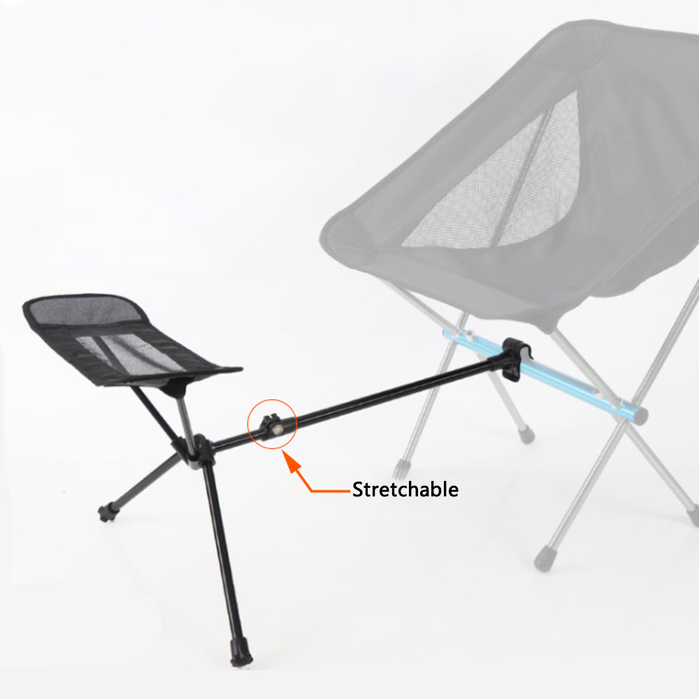 HALIN Camping Chair Foot Rest 600D Cationic + Aluminum Alloy Footrest Leg Rest Fits 18-30mm Diameter Rod