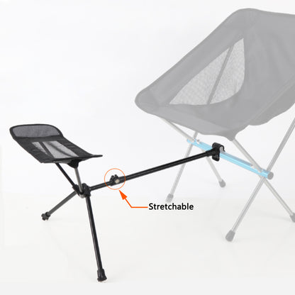 HALIN Camping Chair Foot Rest 600D Cationic + Aluminum Alloy Footrest Leg Rest Fits 18-30mm Diameter Rod