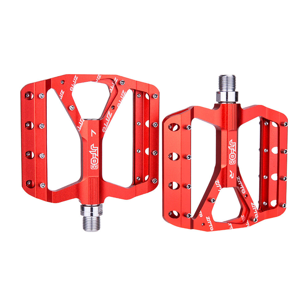 ZTTO JT03 1 Pair Aluminum Alloy Bicycle Flat Pedal Anti-slip Pedals Outdoor Biking Replace Cycle Parts