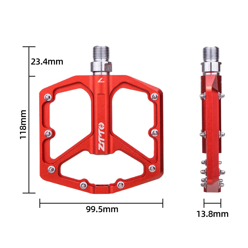 ZTTO JT07 1 Pair Bicycle Flat Pedal Steel Axis 32 Spikes Bike Pedals Cycling Replace Part