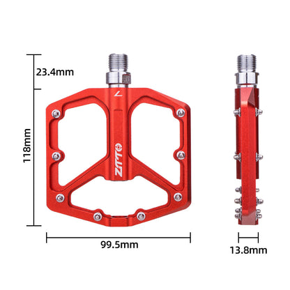 ZTTO JT07 1 Pair Bicycle Flat Pedal Steel Axis 32 Spikes Bike Pedals Cycling Replace Part