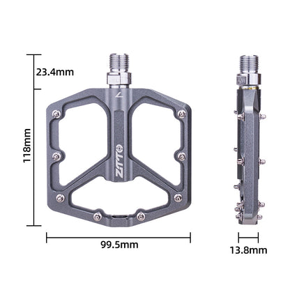 ZTTO JT07 1 Pair Bicycle Flat Pedal Steel Axis 32 Spikes Bike Pedals Cycling Replace Part