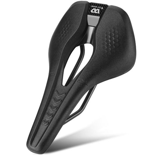 WEST BIKING YP0801188 MTB Road Bike Saddle Center Hollow Breathable PU Leather Bicycle Seat