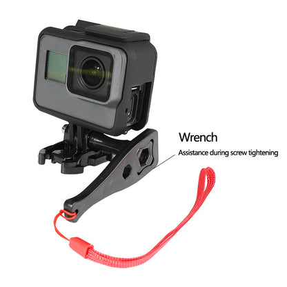 For Insta360 Action Camera Aluminum Alloy Helmet Bracket Mount Set with Extension Arm