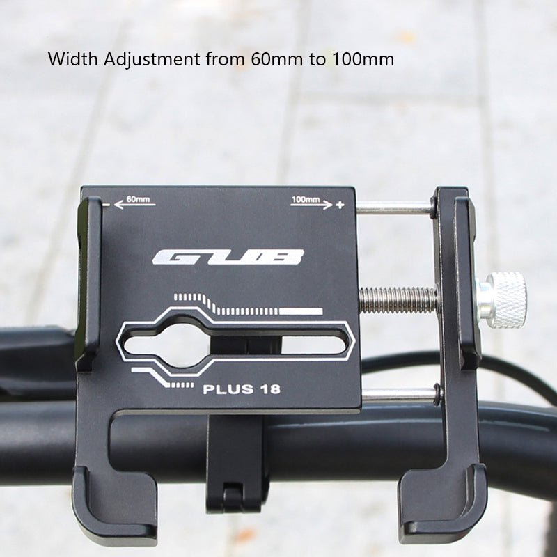 GUB PLUS 18 Aluminum Alloy Mobile Phone Holder Shockproof Bike Phone Mount Electric Bike Motorcycle Phone Bracket