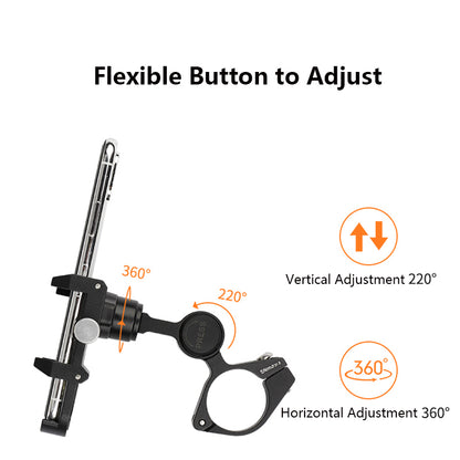 GUB PLUS 21 Aluminum Alloy Bike Phone Holder Rotatable Bicycle Handlebar Mount Cellphone Bracket