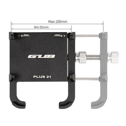 GUB PLUS 21 Aluminum Alloy Bike Phone Holder Rotatable Bicycle Handlebar Mount Cellphone Bracket