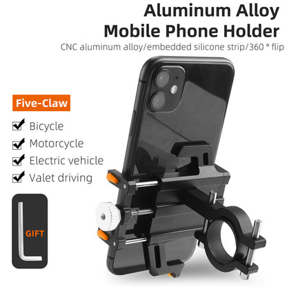 WEST BIKING YP0715066 Bike Handlebar Mount Phone Holder Aluminum Alloy Bicycle Cellphone Bracket