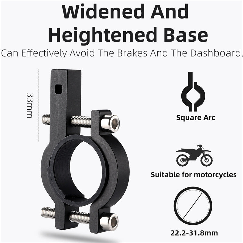 WEST BIKING YP0715066 Bike Handlebar Mount Phone Holder Aluminum Alloy Bicycle Cellphone Bracket