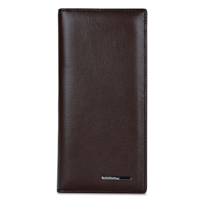 TAILIAN T530-H46-BE Cowhide Leather Men Long Wallet Multiple Card Slots Large Capacity Wallet