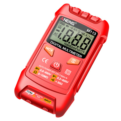 ANENG M113 1999 Counts Mini Digital Multimeter AC / DC Voltage Meter Ohm NCV Resistance Volt Tester Electricity Tool