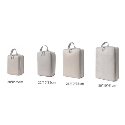 4PCS Polyester Compression Packing Cubes Travel Organizer Bags to Maximize Space in Luggage