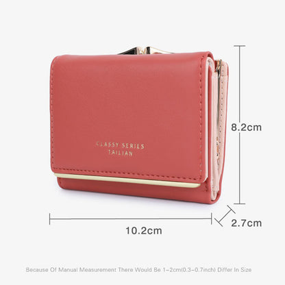 TAILIAN T7368-204 Teen Girls Folding Wallet Women PU Leather Card Storage Holder Pouch