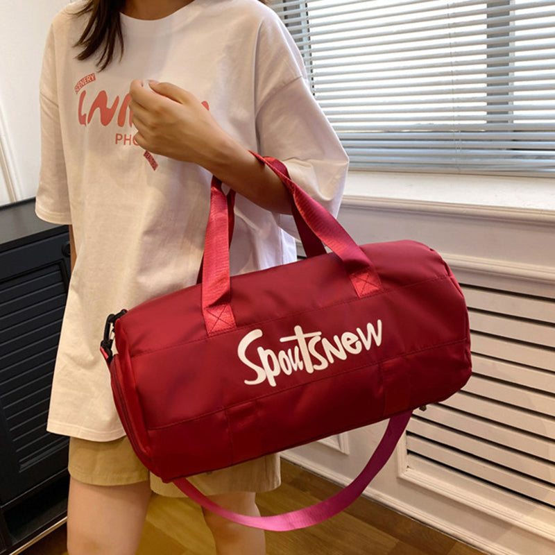 SJ-629 Large Capacity Women Oxford Cloth Waterproof Fitness Tote Crossbody Bag Travel Luggage Bag