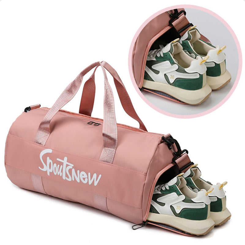 SJ-629 Large Capacity Women Oxford Cloth Waterproof Fitness Tote Crossbody Bag Travel Luggage Bag