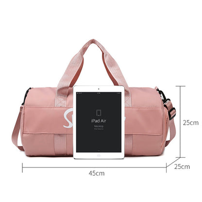 SJ-629 Large Capacity Women Oxford Cloth Waterproof Fitness Tote Crossbody Bag Travel Luggage Bag