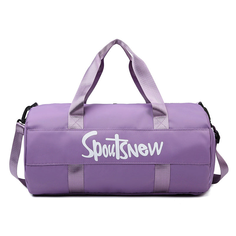 SJ-629 Large Capacity Women Oxford Cloth Waterproof Fitness Tote Crossbody Bag Travel Luggage Bag