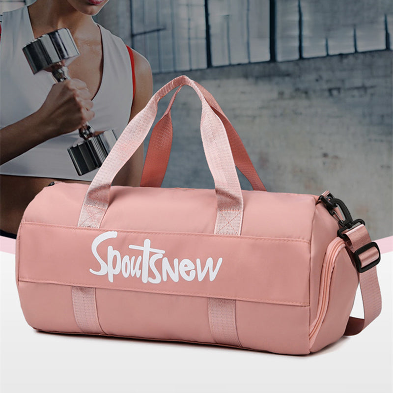 SJ-629 Large Capacity Women Oxford Cloth Waterproof Fitness Tote Crossbody Bag Travel Luggage Bag