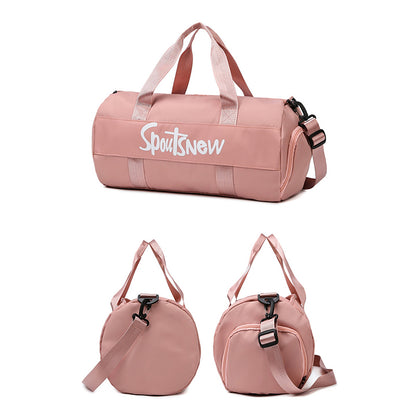 SJ-629 Large Capacity Women Oxford Cloth Waterproof Fitness Tote Crossbody Bag Travel Luggage Bag