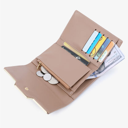 TAILIAN T6224-004 Multiple Card Slots Wallet Tri-fold Design PU Leather Billfold Coin Cash Storage Bag