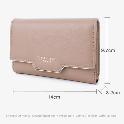 TAILIAN T6224-004 Multiple Card Slots Wallet Tri-fold Design PU Leather Billfold Coin Cash Storage Bag