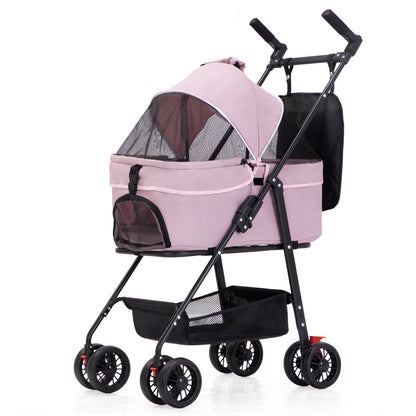 TG-PS001 2-in-1 Dog Cat Cart Going Out Pet Carrier Stroller Portable Foldable Trolley