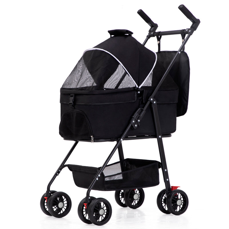 TG-PS001 2-in-1 Dog Cat Cart Going Out Pet Carrier Stroller Portable Foldable Trolley