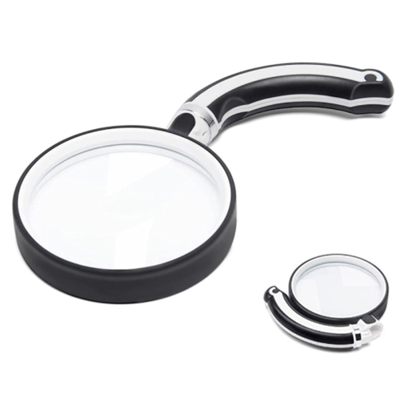 ZX75 75mm Lens 3.5X Magnifier ABS+Rubber+Glass Loupe Insect Observation Reading Folding Magnifying Glass