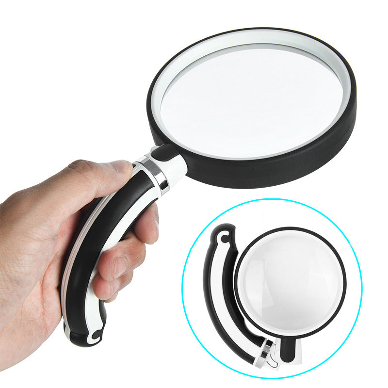 ZX75 75mm Lens 3.5X Magnifier ABS+Rubber+Glass Loupe Insect Observation Reading Folding Magnifying Glass