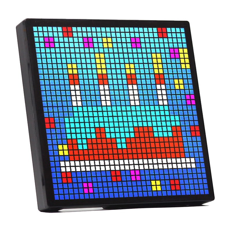 ID32 Pixel Screen Display IDM Art Cyberpunk Style Cartoon Screen Fun Time Manager Desktop Dynamic Alarm Clock