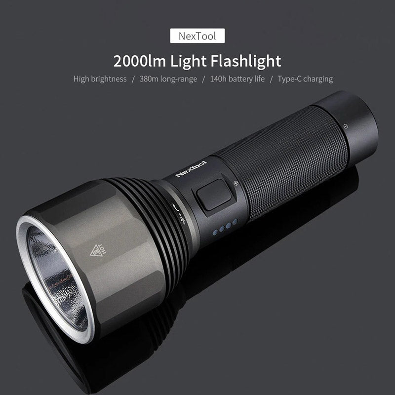 XIAOMIYOUPIN NEXTOOL Outdoor Flashlight Portable High Brightness Handheld Night Light with 5 Lighting Modes