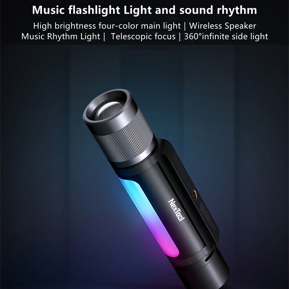 XIAOMIYOUPIN NEXTOOL 12-in-1 Outdoor Speaker Portable LED Music Multifunction Flashlight Power Bank