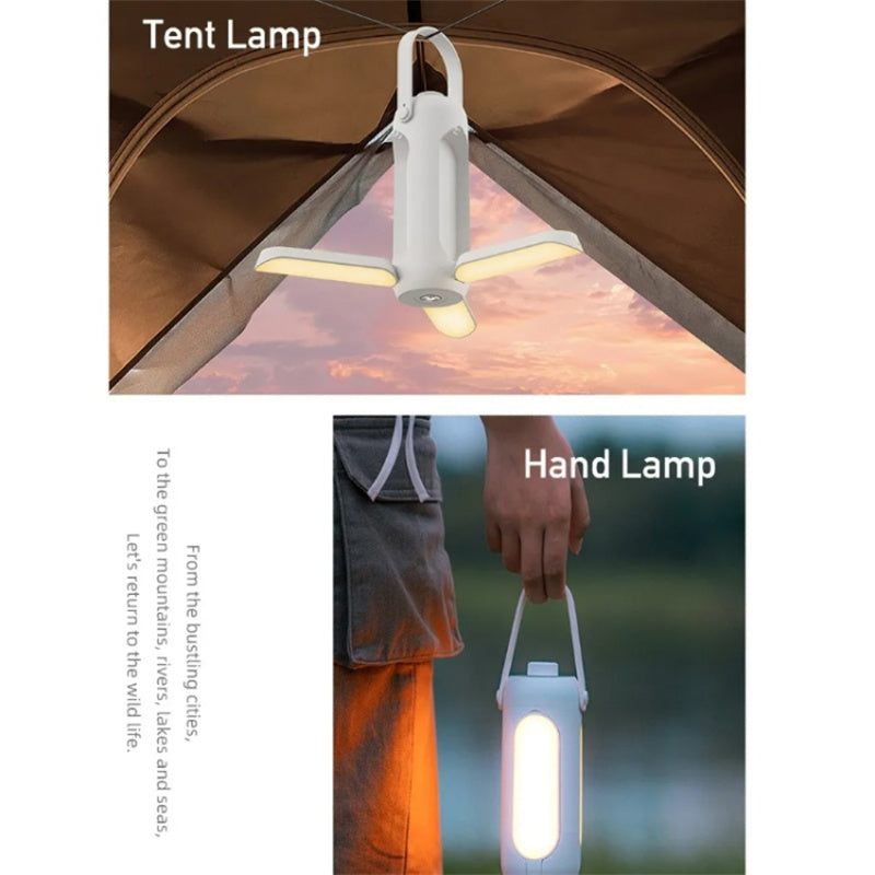 Portable Outdoor Camping Lantern Emergency Light Hanging Tent Light Powerful Flashlight