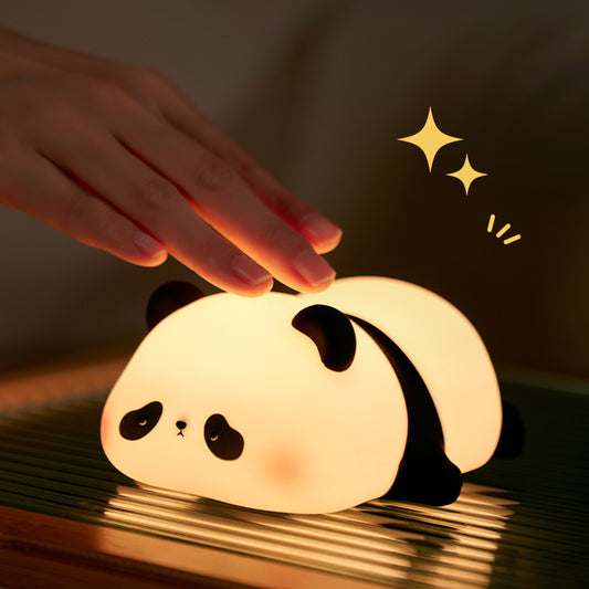 K-1155 Cute Panda Silicone Lamp Touch Control Dimming Night Light Bedside Sleep Lamp for Children (CE, FCC, CPC Certificated)