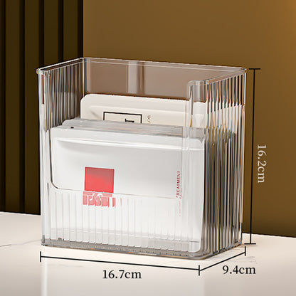 Fridge Side Door Storage Container PET Refrigerator Organizer Box, Double Layer / Size L (No FDA Certificate, BPA Free)