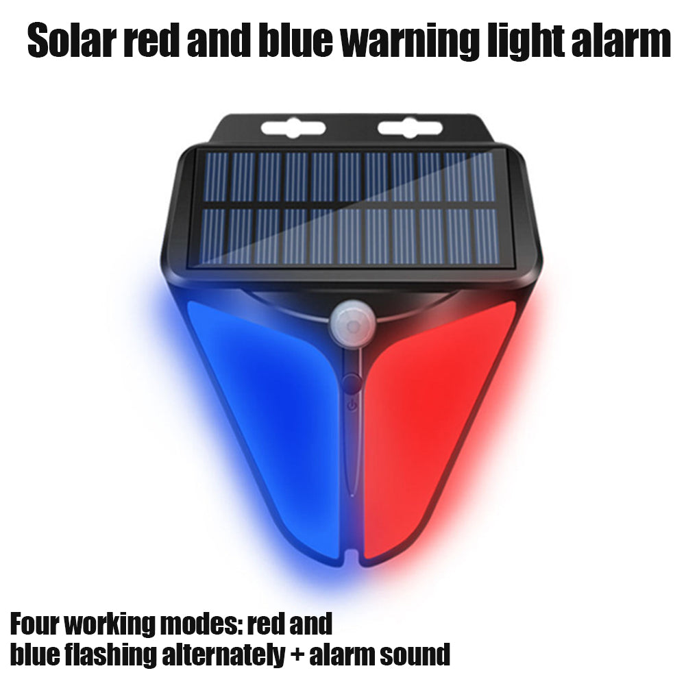 Solar Power Motion Sensor Alarm Light for Garden, Farm, Fishing Ponds, Factories, Yards Warning Lights