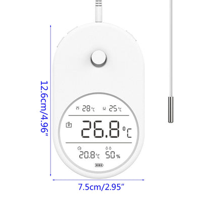 T1 3-in-1 Fish Tank Water Thermometer Digital LCD Display Aquarium Temperature Meter