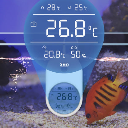 T1 3-in-1 Fish Tank Water Thermometer Digital LCD Display Aquarium Temperature Meter