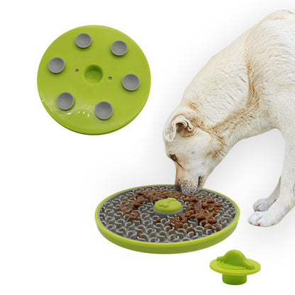 Dog Cat Food Licking Mat PP+TPR Pet Anti Choking Slow Feeder Food Pad (No FDA Certification, BPA Free)